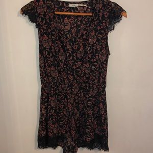 Urban Outfitters Lace Floral Romper
